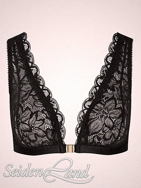 Spitze Triangel BH CLIP BRA CARMEN schwarz von Cadolle Abverkauf