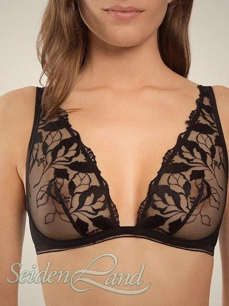 Spitze Triangel-BH SIN schwarz oder apricot B C Maisonlejaby Abverkauf