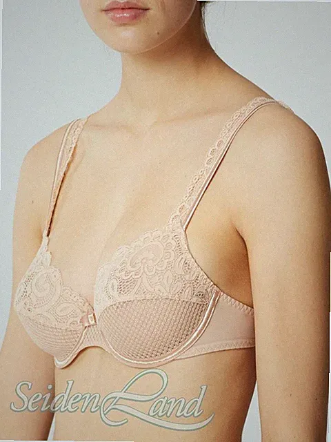 Spitze Vollschalen-BH GABY uni von Maison Lejaby beige blau schwarz