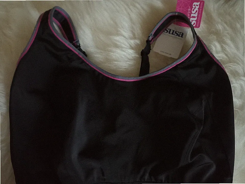 Sport BH 8170 schwarz/pink / Gr. 85 H ohne Bügel / Zumba Alltag -- young lady🌹