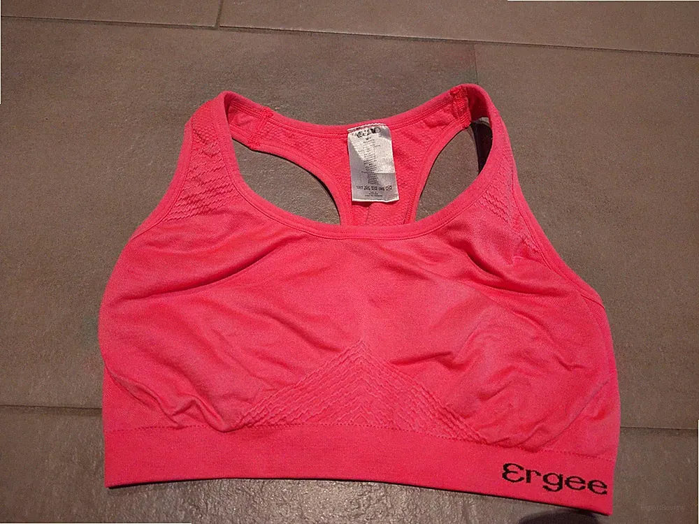 Sport BH Bustier Laufkleidung Laufen Fitness orange Größe S neu von Ergee