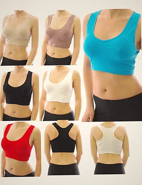 Sport BH Comfort Top Bustiers Bra Shirt Unterwäsche Tanktop BH-8005