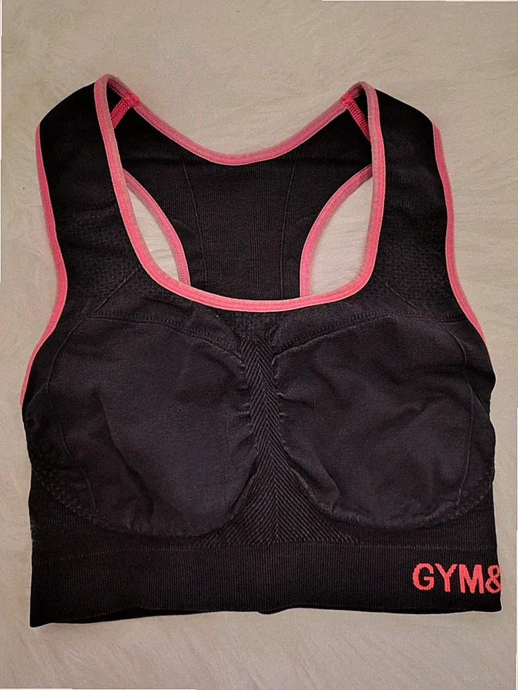 Sport BH Crivit schwarz pink S 36 Damen