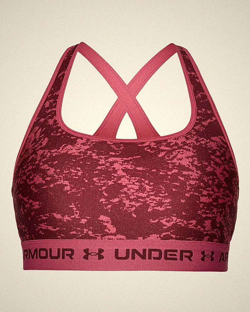 Sport-BH Damen Mid Crossback Bedruckt Under Armour