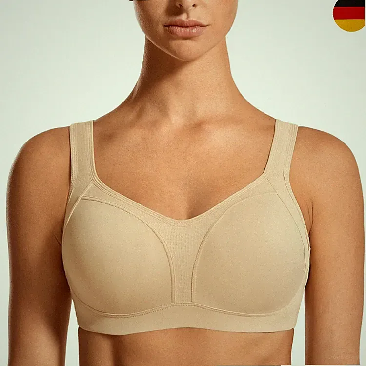 Sport BH Damen mit Bügel 4 Wege Stretch für Yoga Lauf Training