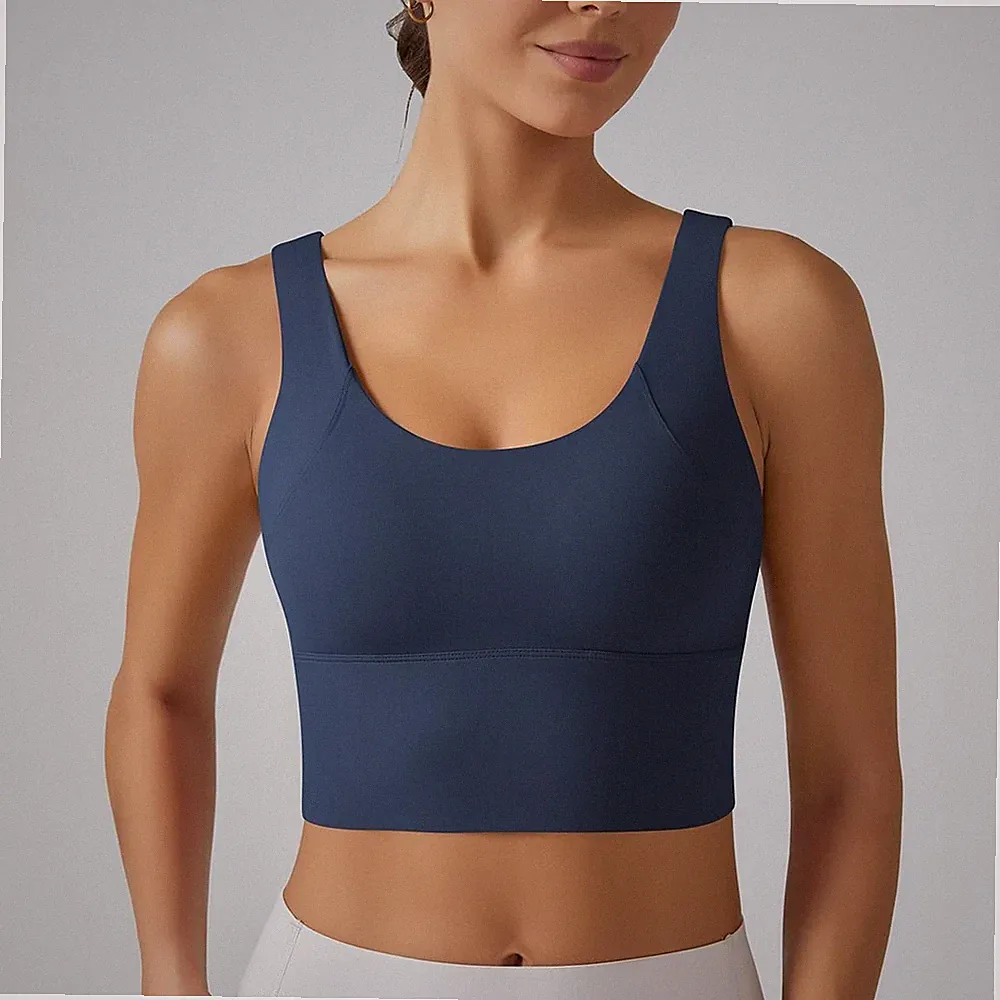 Sport BH Damen Rückenfrei Push Up Yoga Fit Unterwäsche Größe M