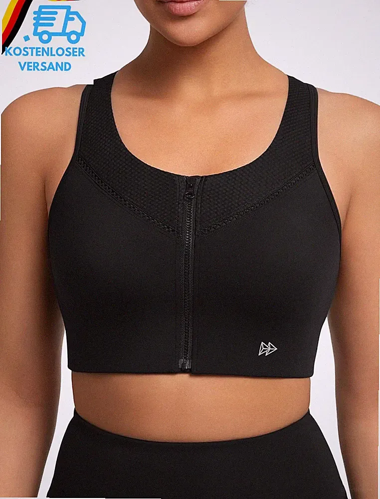 Sport BH Damen Starker Halt Mesh Racerback Große Größen