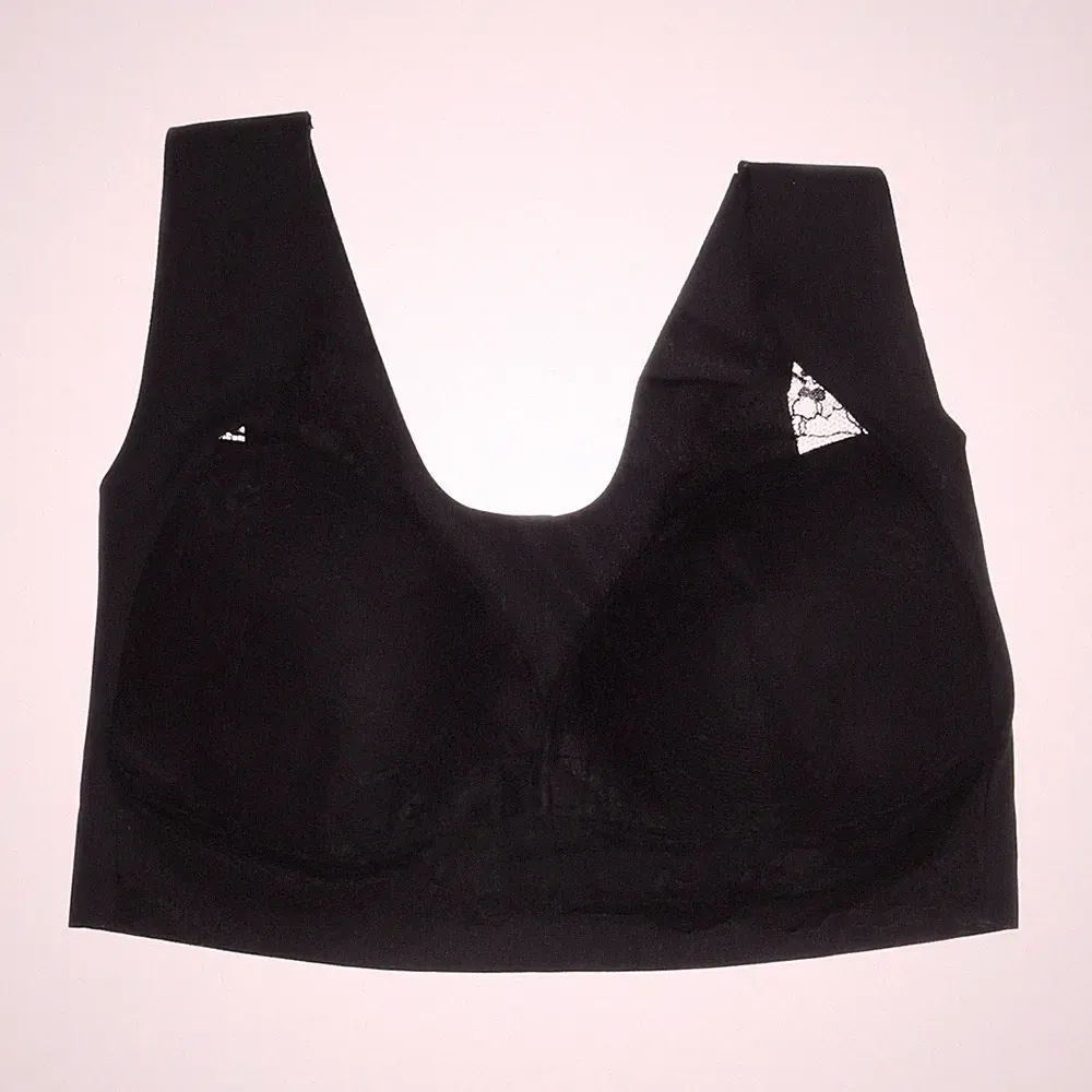 Sport-BH, Größe: 6XL, Schwarz, Einfarbig, Damen #lct