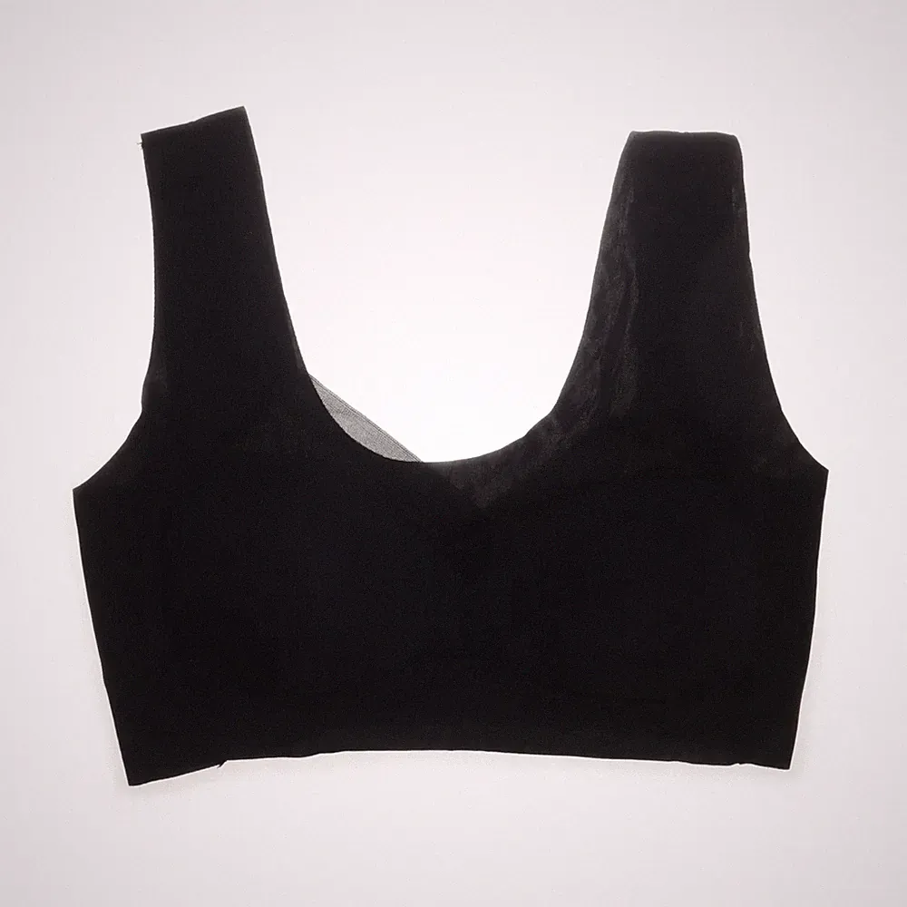 Sport-BH, Größe: 6XL, Schwarz, Elasthan/Nylon, Einfarbig, Damen #nsR