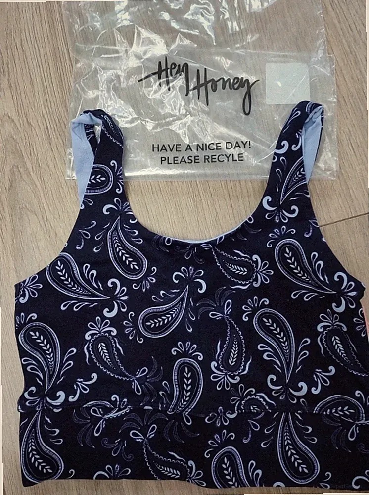 Sport BH Hey Honey S Eclipse, Paisley, Bustier, Bandana, Yoga