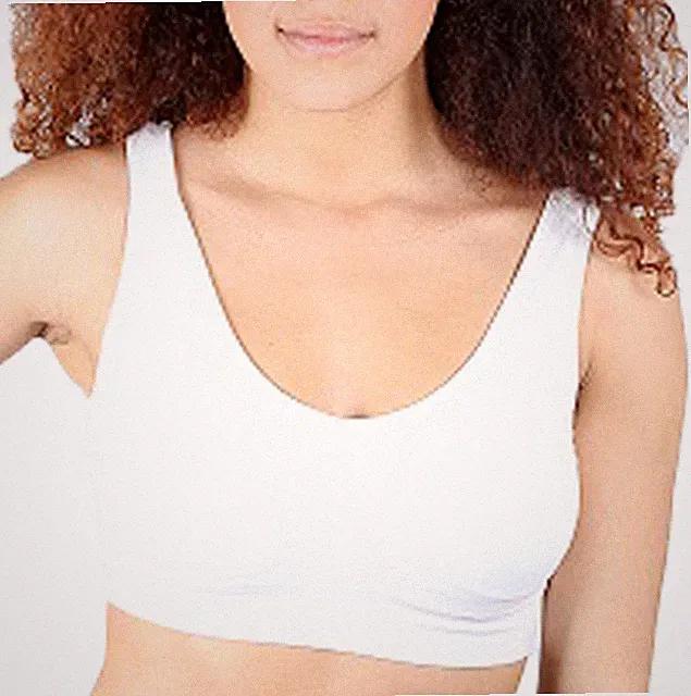 Sport BH nahtlos Microfaser form Top Fitness Bustier Body ohne Büg Wäschebeutel
