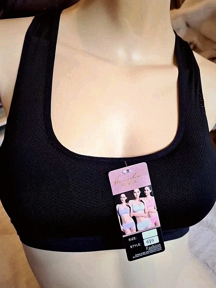 Sport BH Ohne BÜGEL GEPOLSTERT Bustier Gr M NEU Farbe Wie Auf Dem Bild