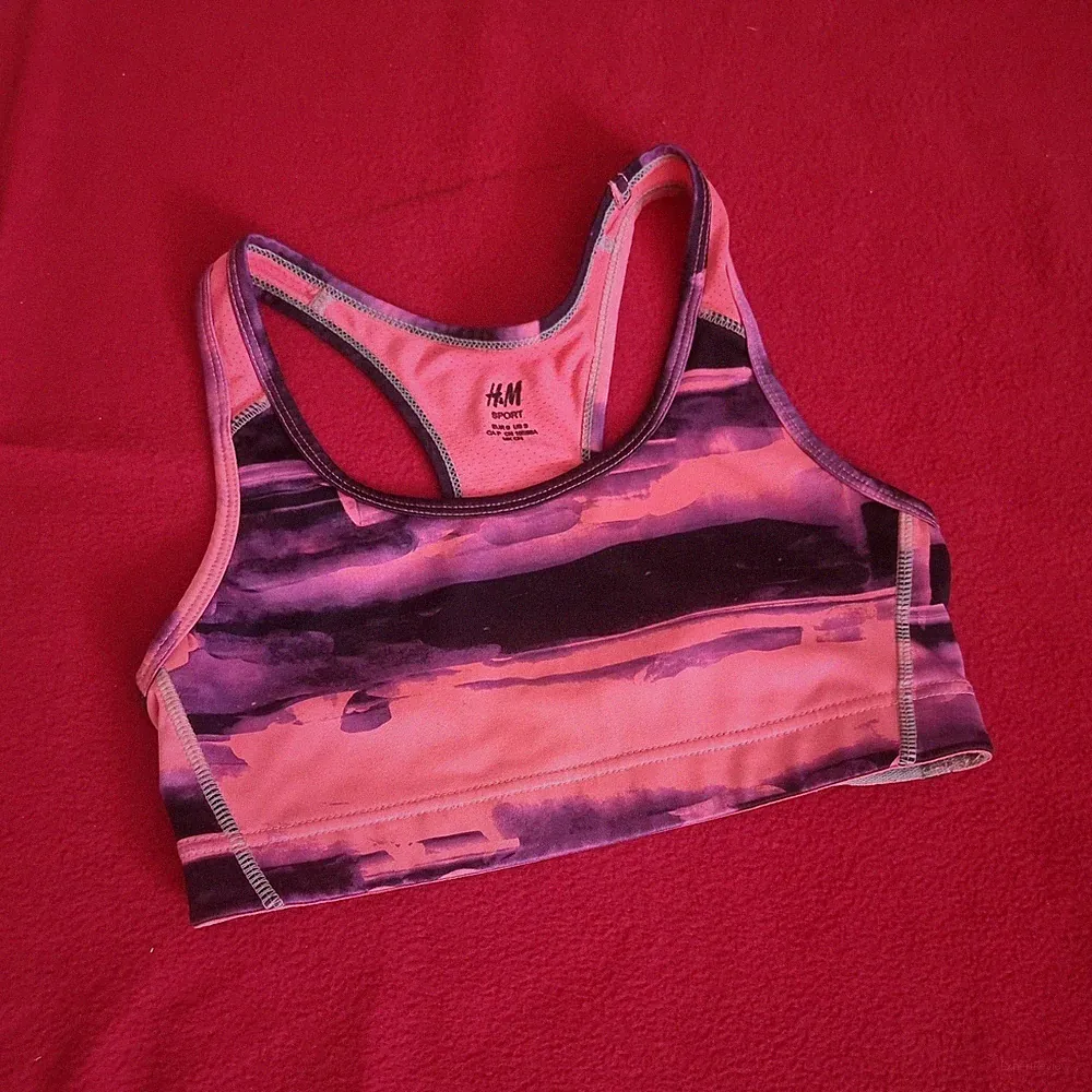 Sportbh H&M Sportbekleidung Damen rot orange gr.S sport bh