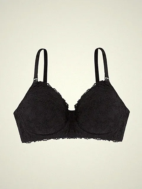 Still-BH Dorina Valeria, ohne Bügel, ungepolstert, Schwarz, Tencel™ Modal