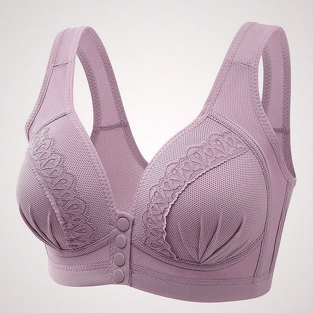 Still-BH Für Damen Frontknopf Design Ohne Bügel Größe 36C-46C Aus Baumwolle Poly