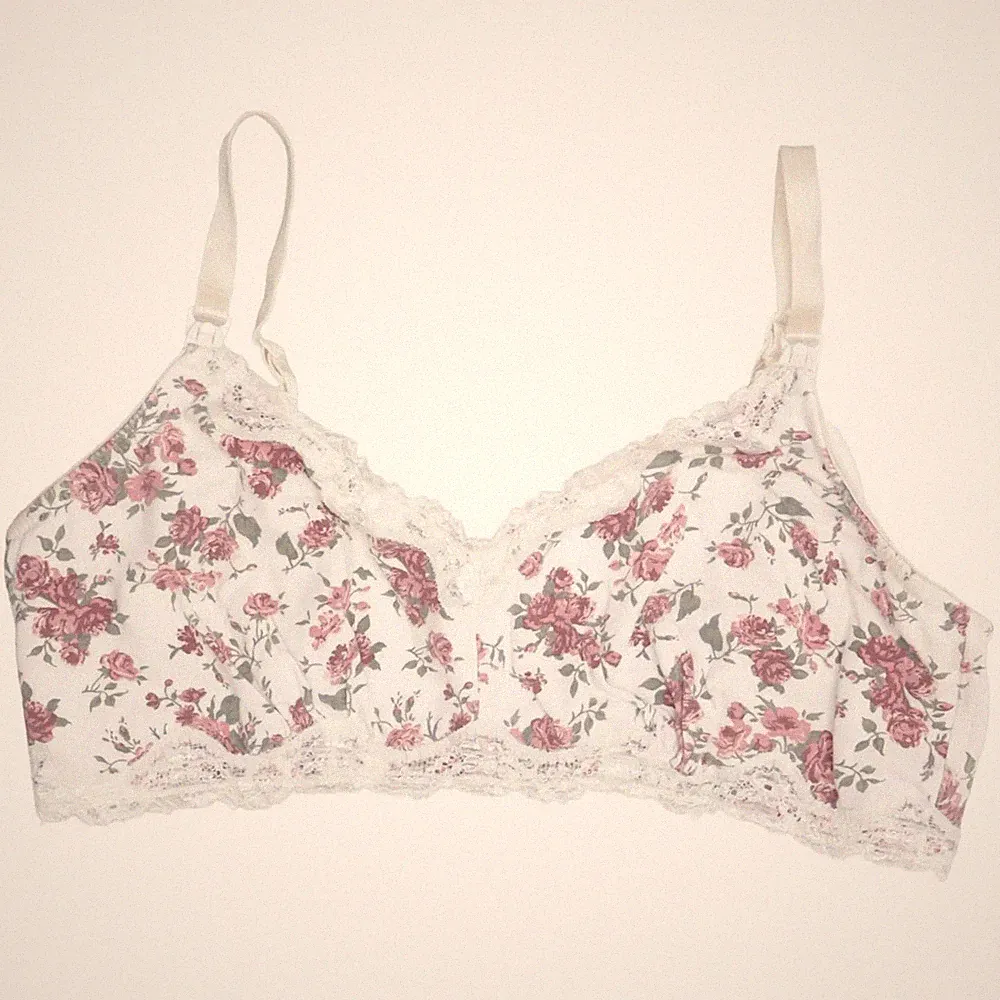 Still-BH, Größe: M, Weiß/Pink/Grün, Blumen, Damen #jBx