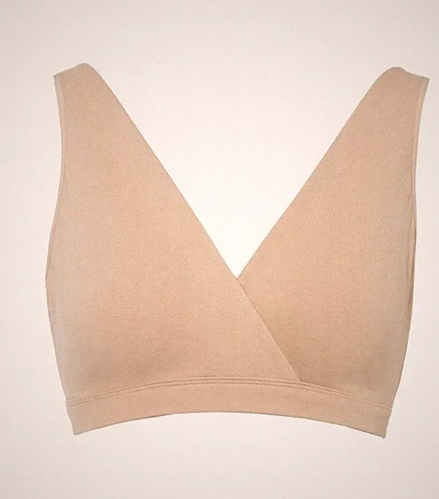 Still-BH ohne Bügel aus Bio-Baumwolle Gr. 36/38 Beige Damen-Unterwäsche Bra Neu