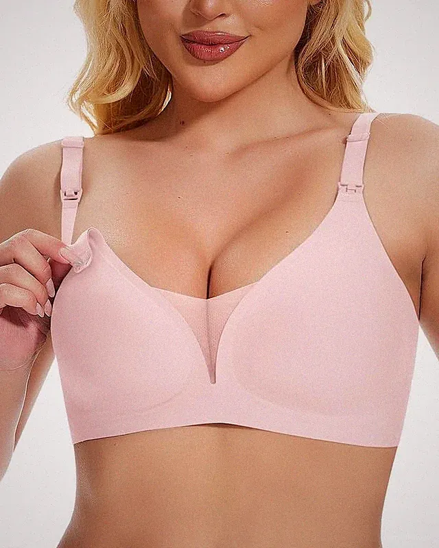Still-BH ohne Bügel Gepolstert Spitze Nahtlos für große Brüste Damen 1 Stück