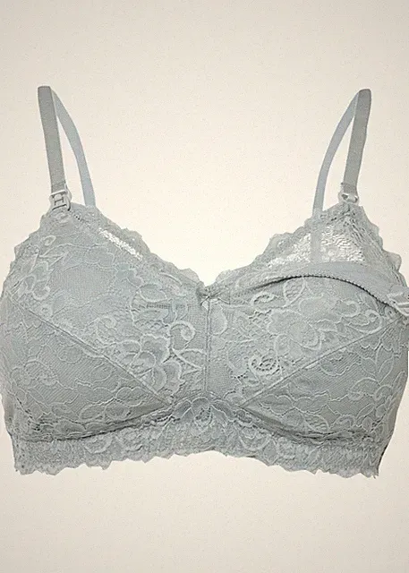 Still-BH ohne Bügel m recycelter Spitze Gr. 90 Cup E Bra Unterhemd Oberteil Neu*