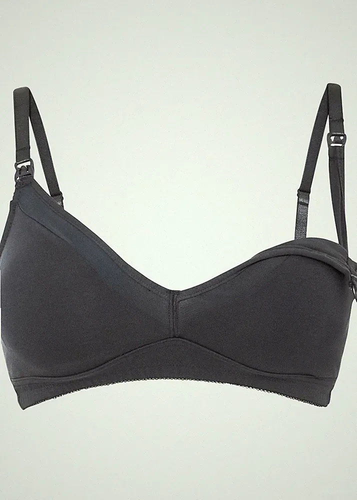 Still-BH ohne Bügel mit Bio-Baumwolle Gr. (85) C Nachtblau Bra Unterhemd Neu*