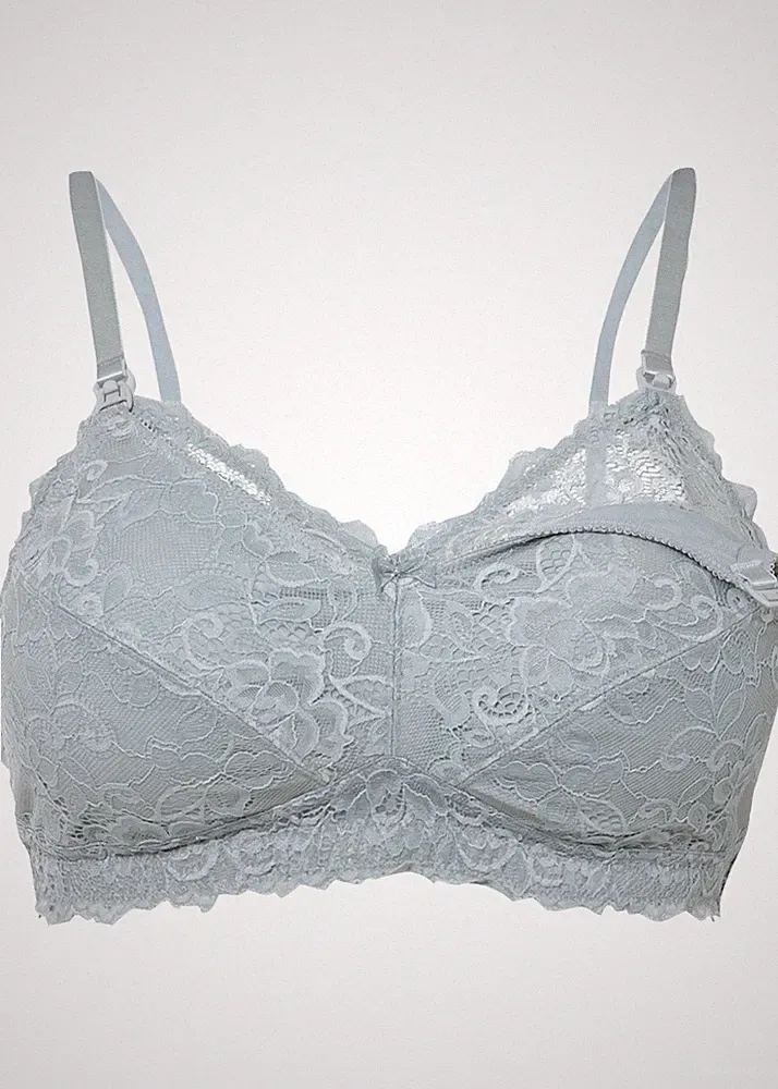 Still-BH ohne Bügel mit recycelter Spitze Gr. 90 Cup E Damen-Unterwasche Bra Neu