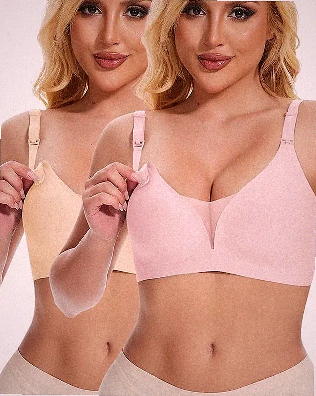 Still-BH ohne Bügel Nahtlos Gepolstert Spitze für große Brüste Damen 1 Stück