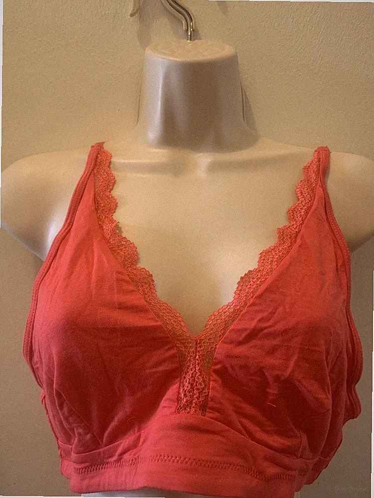 Stripe & Stare Spitzen Bralette Hibiskus Größe 1X 36-38 AA-E UVP 35 siehe Beschreibung