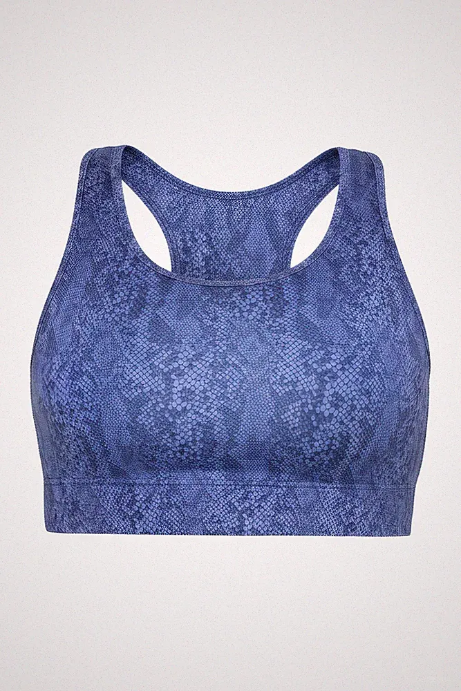 Studio Untold Damen große Größen Sportbustier Snake Softcups Racerback