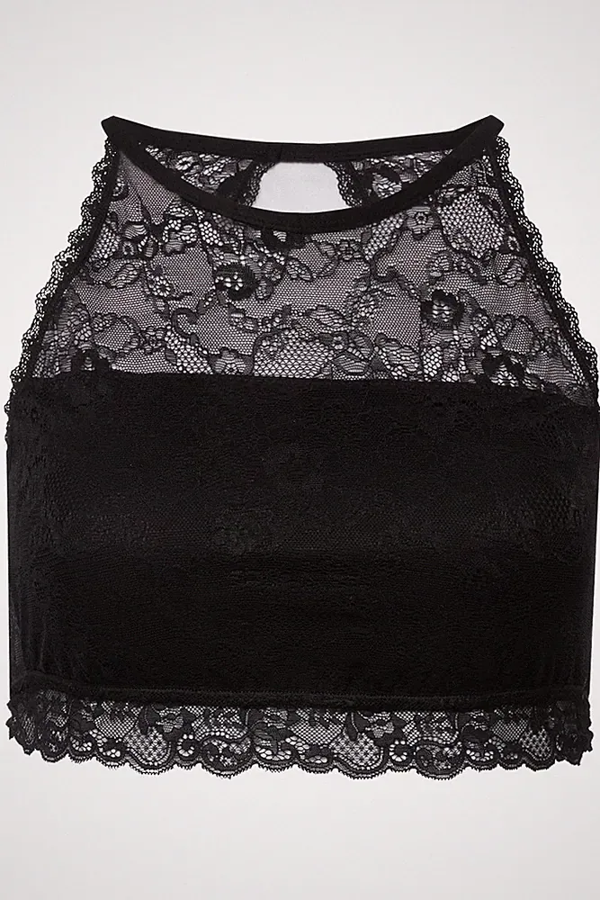 Studio Untold große Größen Bustier 42+ schwarz Spitzen Bustier