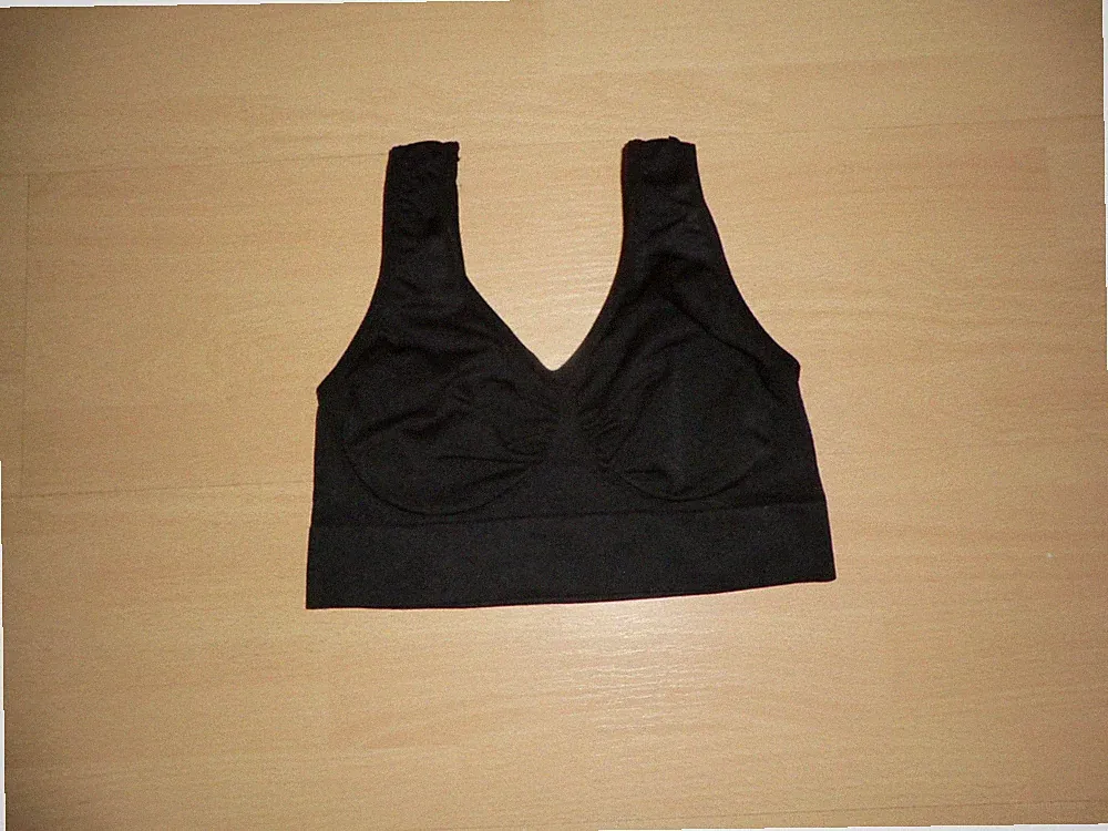 superbequemes Bustier bügelloser BH schwarz Gr. 34-36 Gr. S