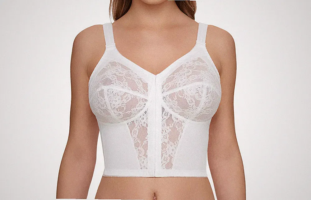 SUSA Longline BH ❤ 9606 ❤ ohne Bügel 85-130, A-D weiß haut