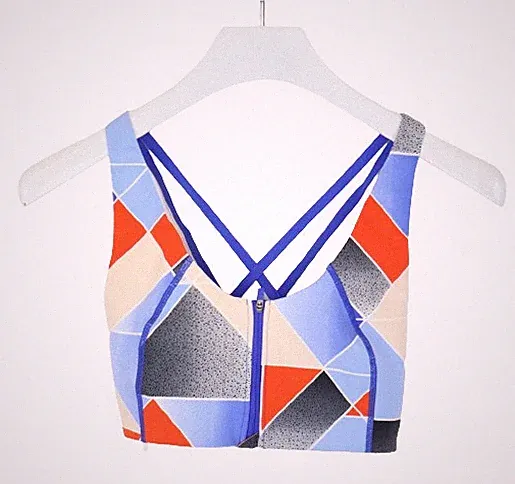 Sweaty Betty SPORTS Bh Damen 32C/D Dehnbar Gefüttert Reißverschluss Mehrfarbig