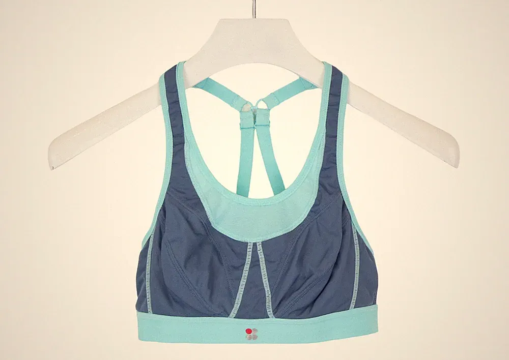 Sweaty Betty SPORTS Bh Damen 34E Dehnbar Sportbekleidung Blau Haken und Öse