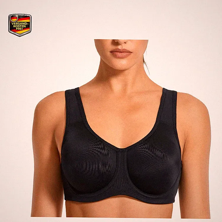 SYROKAN Damen BH mit Bügel Große Brüste Sports Support