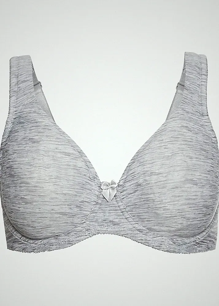 T-Shirt-BH mit Bügel Gr.80 Cup B Grau Damen Unterwäsche Unterhemd Neu*
