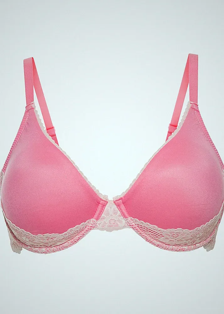 T-Shirt-BH mit Bügel Gr. (80) D Puder Rosa Unterwäsche Bra Unterhemd Neu*