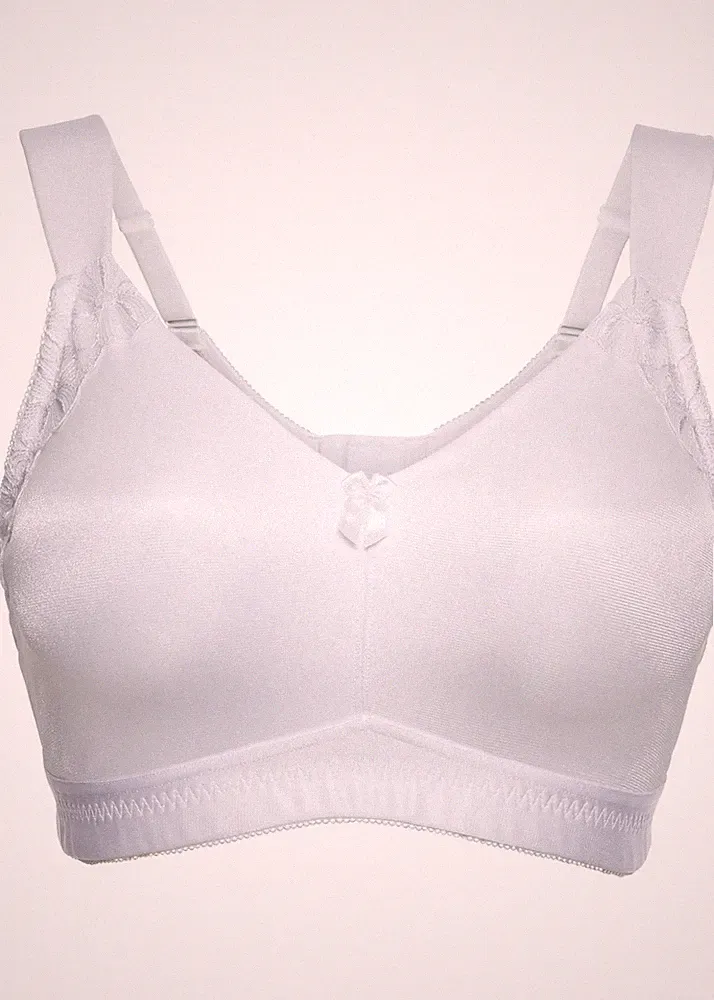 T-Shirt Entlastungs-BH ohne Bügel Gr. 100 Cup F Weiß Damen-Unterwäsche Bra Neu
