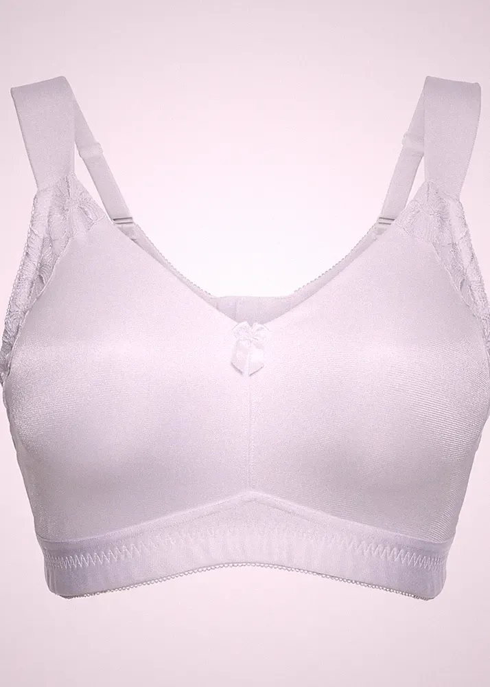T-Shirt Entlastungs-BH ohne Bügel Gr. (85) C Weiß Damen-Bra Unterwasche Neu*