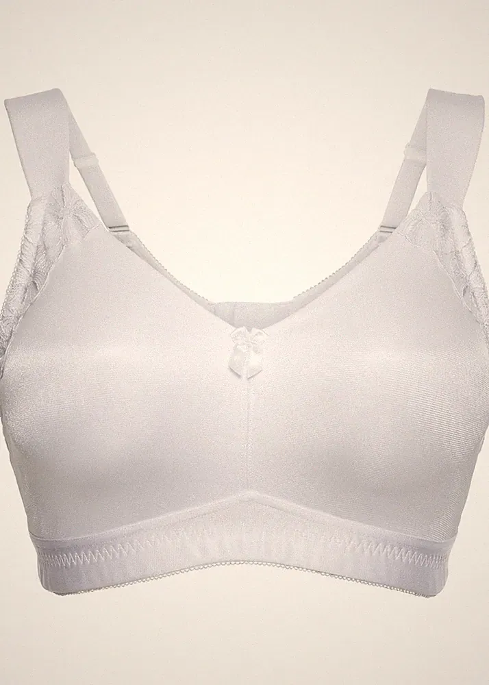 T-Shirt Entlastungs-BH ohne Bügel Gr (85) D Weiß Damen-Bra Unterwasche Neu*