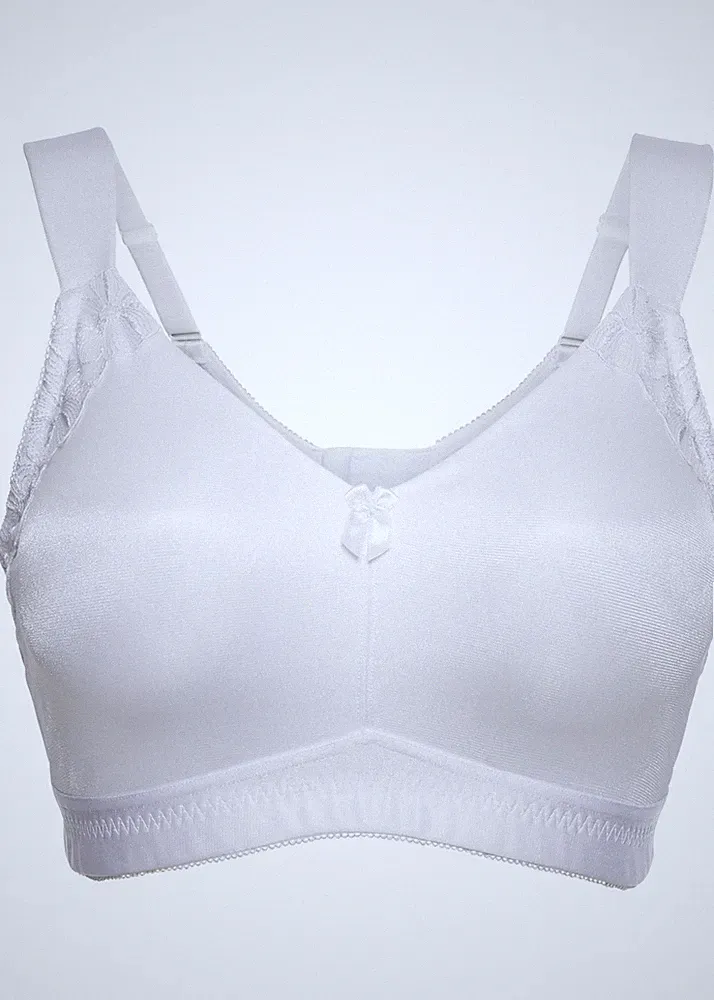 T-Shirt Entlastungs-BH ohne Bügel Gr (90) D Weiß Damen-Bra Unterwasche Neu*