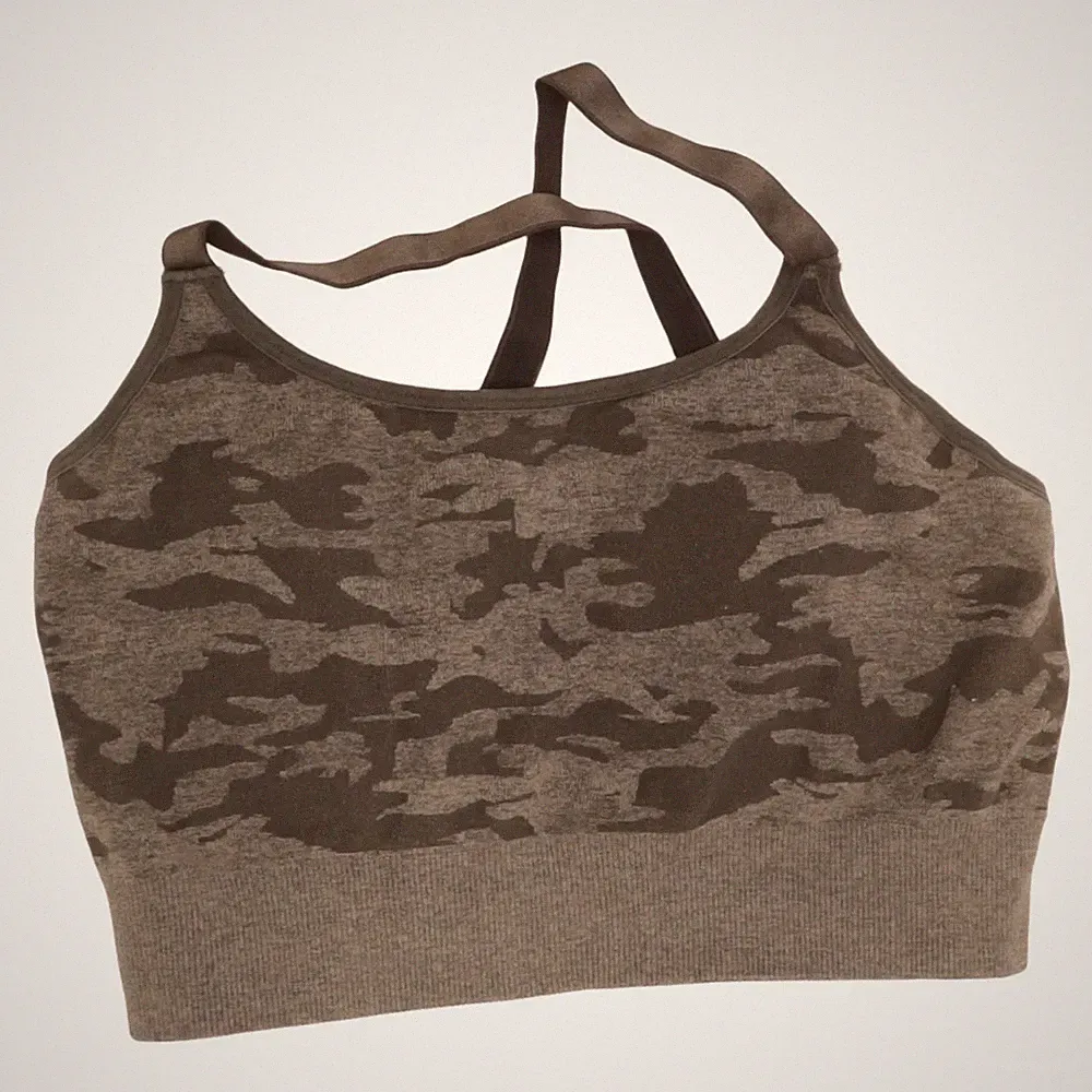 Teveo, Sport-BH, Größe: L, Grün, Elasthan/Polyamid/Polyester, Camouflage #9s8