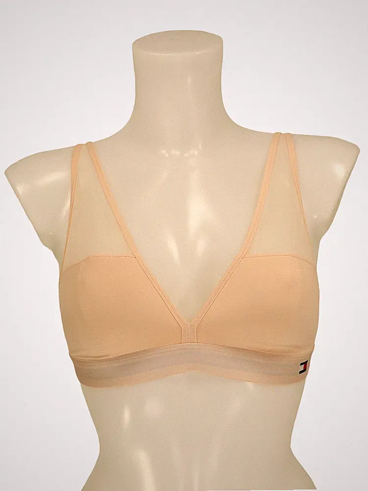 Tommy Hilfiger Damen Unterwäsche BH Padded Triangle Bra UW0UW01204-612 Orange XS