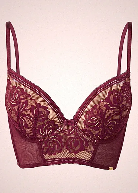 "Top Qualiät" Gossard sexy Encore Push-Up Bustier bordeaux