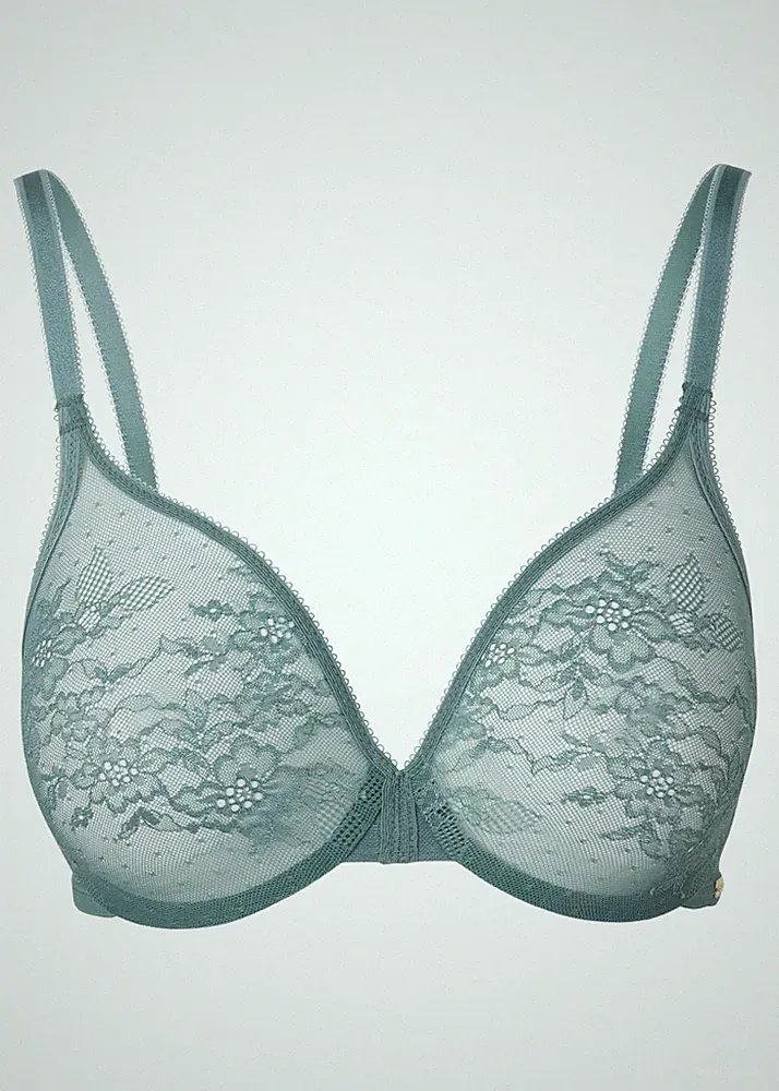 "Top Qualiät" Gossard sexy Glossies Lace nahtloser BH grün