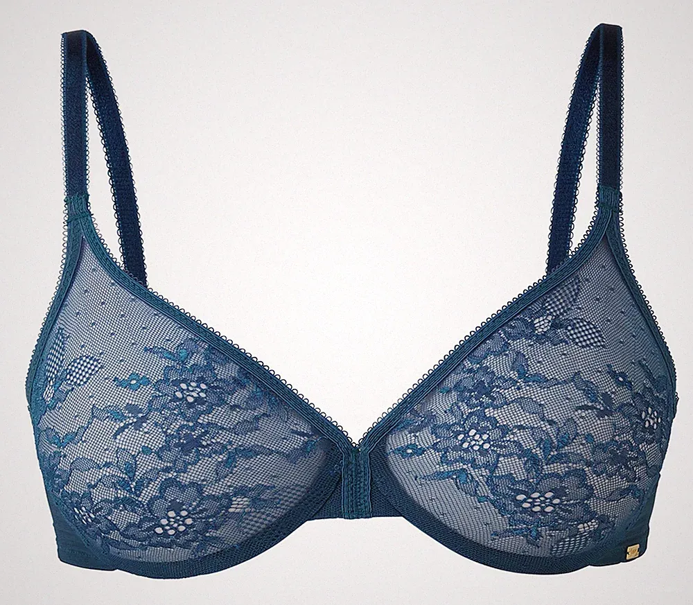 "Top Qualiät" Gossard sexy Glossies Lace nahtloser BH petrol