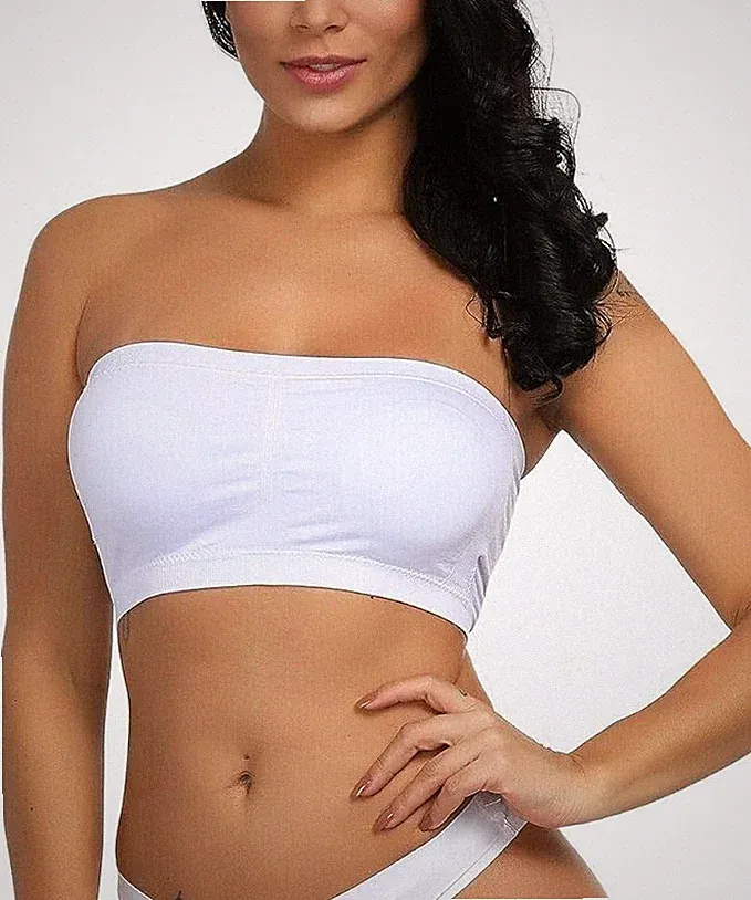 Trägerloser BH Bandeau Seamless Gr. XL Boob Tube bequem atmungsaktiv ohne Bügel