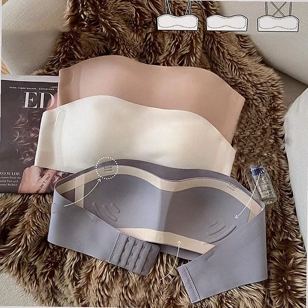 Trägerloser Bh Für Damen Unsichtbare Unterwäsche Gepolstertes Bralette Z