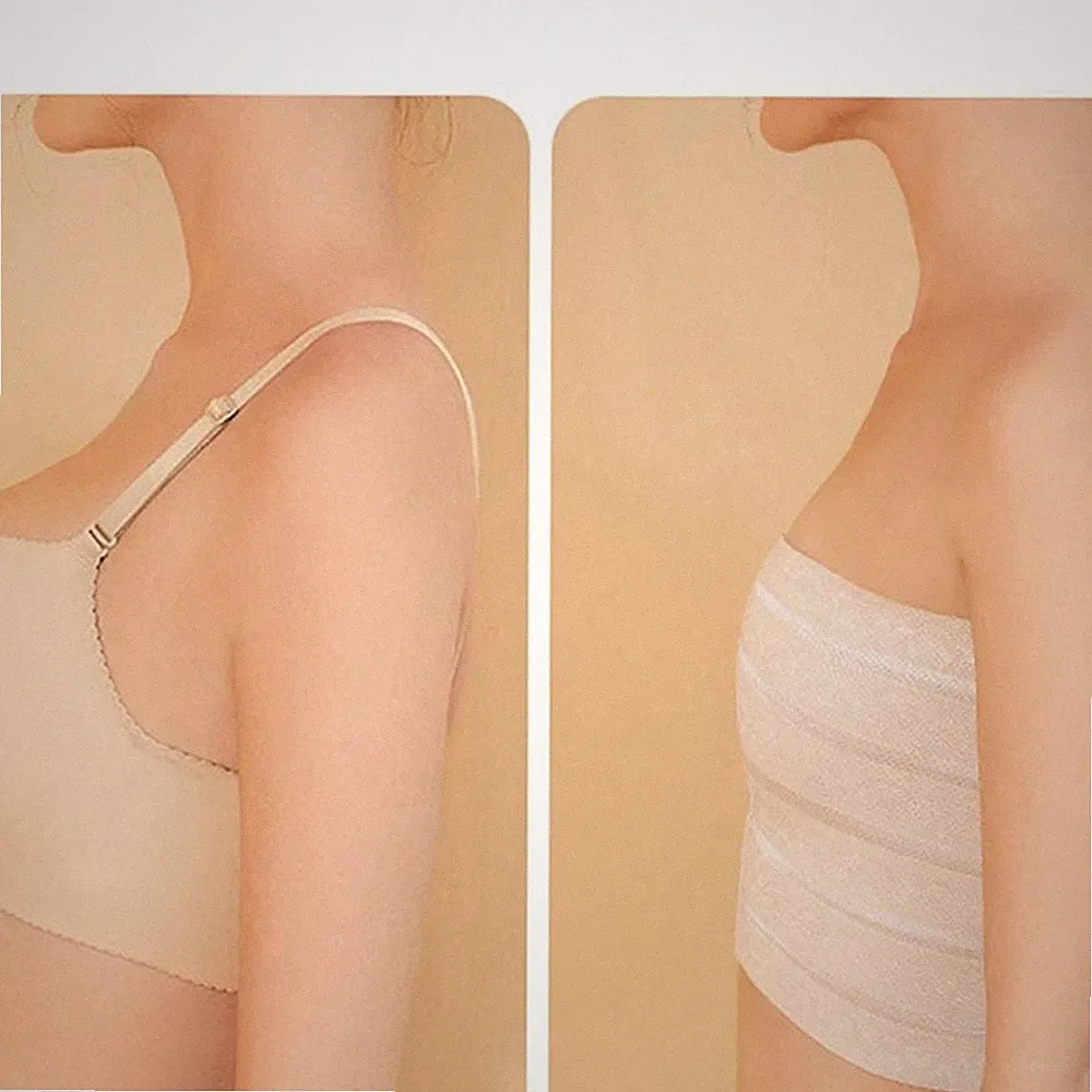 Trägerloser BH mit verstellbarer Schnalle vorne für Frauen bequemer Brustgurt