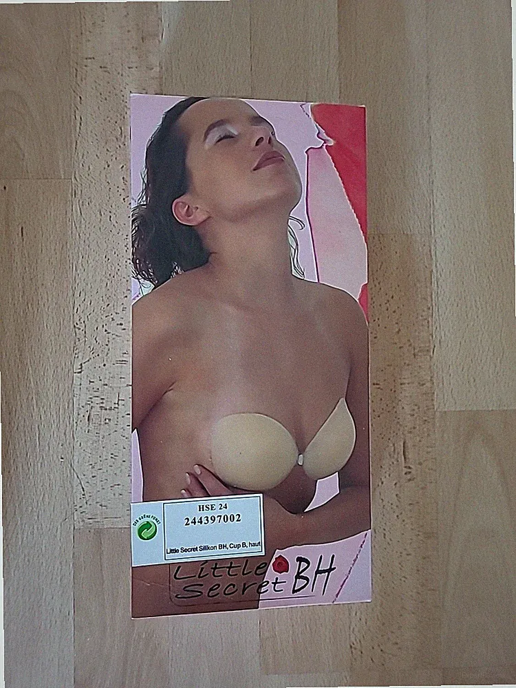 Trägerloser Silikon BH Push Up Einlage Abendkleid rückenfrei Cup B