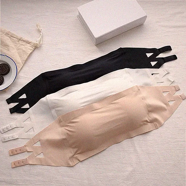 Trägerloses Tube-Top für Damen, atmungsaktiv, nahtloser Rücken-BH für den